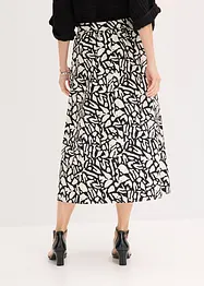 Jupe midi en popeline de coton, bonprix