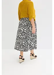 Jupe midi en popeline de coton, bonprix
