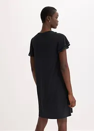 Robe en jersey à manches en crêpe, bonprix