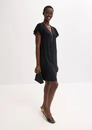 Robe en jersey à manches en crêpe, bonprix