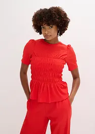 T-shirt avec smocks, bonprix