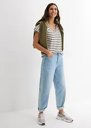 Shirt mit Volantärmeln, bonprix