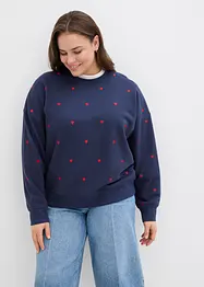 Sweat oversize avec broderies, bonprix