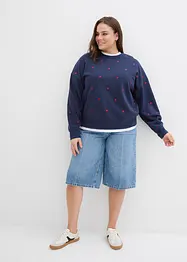 Sweat oversize avec broderies, bonprix