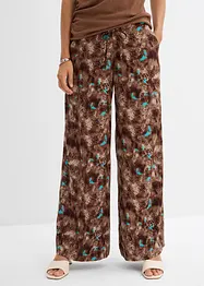Pantalon taille élastiquée en viscose fluide, bonprix