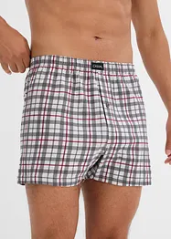 Lot de 3 caleçons en jersey à carreaux, bonprix