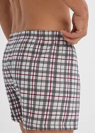 Lot de 3 caleçons en jersey à carreaux, bonprix