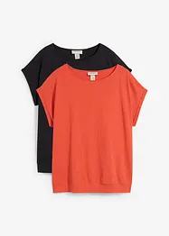 Lot de 2 T-shirts, bonprix