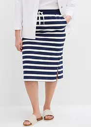 Jupe midi en molleton, bonprix