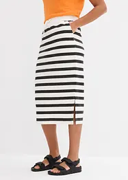 Jupe midi en molleton, bonprix