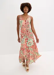 Robe à fines bretelles en jersey viscose extensible, bonprix
