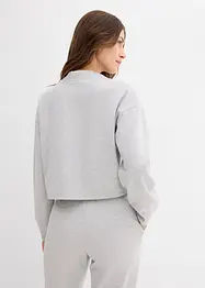 Sweatjacke aus leicht glänzendem Viskose-Mix, bonprix