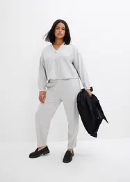 Sweatjacke aus leicht glänzendem Viskose-Mix, bonprix