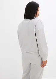 Sweatjacke aus leicht glänzendem Viskose-Mix, bonprix