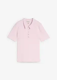Geripptes Poloshirt aus Viskose-Mix, bonprix