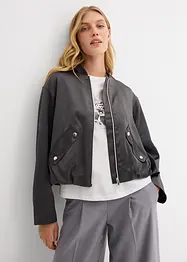 Softblouson aus glänzendem Viskose-Mix, bonprix