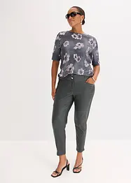 Stretch-Hose mit Glanzeffekt aus Viskose-Mix, bonprix