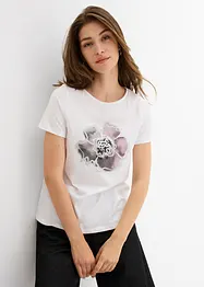 T-Shirt mit reiner Baumwolle, bonprix
