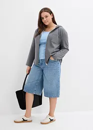 Kapuzen-Sweatjacke aus weichem Scuba, bonprix