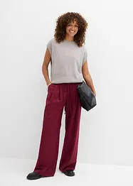 Pantalon à pinces avec lien à nouer, bonprix
