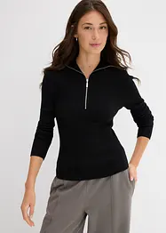 Rippshirt aus softem Viskose-Mix, bonprix