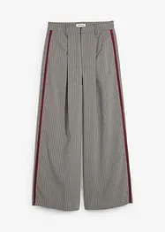 Bundfaltenhose mit Kontraststreifen, bonprix