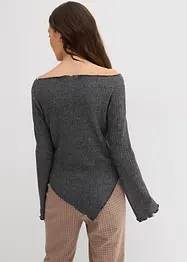 Rippshirt aus softem Viskose-Mix, bonprix