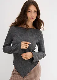 Rippshirt aus softem Viskose-Mix, bonprix