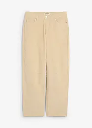 Pantalon barrel en velours côtelé, taille mi-haute, bonprix