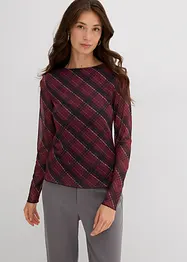 Langarmshirt aus feinem Mesh, bonprix