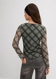 Langarmshirt aus feinem Mesh, bonprix