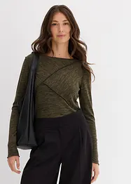 Langarmshirt aus softem Viskose-Mix, bonprix