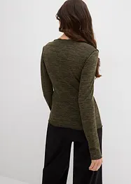 Langarmshirt aus softem Viskose-Mix, bonprix