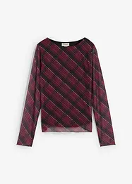 Langarmshirt aus feinem Mesh, bonprix