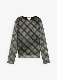 Langarmshirt aus feinem Mesh, bonprix