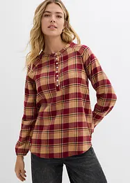 Blouse longue en flanelle, bonprix
