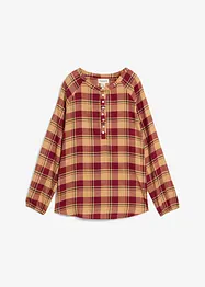 Blouse longue en flanelle, bonprix