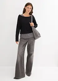 Top und Langarmshirt (2-tlg.Set) aus Jersey, bonprix