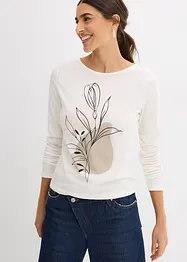 T-shirt manches longues 100% coton, bonprix