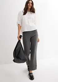 Loose Fit Blusenshirt aus reiner Baumwolle, bonprix