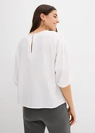 Loose Fit Blusenshirt aus reiner Baumwolle, bonprix