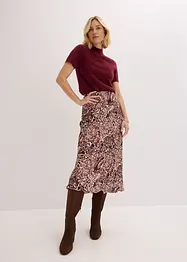 Satin-Rock mit Struktur, bonprix