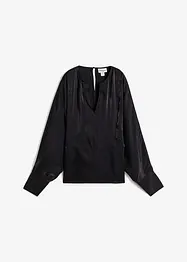 Leicht glänzendes Blusenshirt aus Viskose-Mix, bonprix