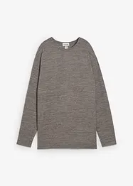 Long-Sweatshirt in Strickoptik, bonprix