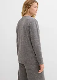 Gilet cache-cœur aspect maille, bonprix