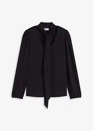 Struktur-Shirt mit abnehmbarer Schluppe, bonprix