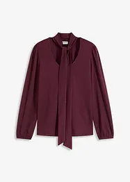 Struktur-Shirt mit abnehmbarer Schluppe, bonprix