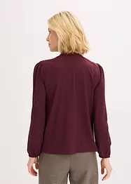 Struktur-Shirt mit abnehmbarer Schluppe, bonprix