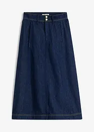 Jupe midi en jean, bonprix