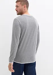 Langarmshirt in 2 in 1 Optik, bonprix